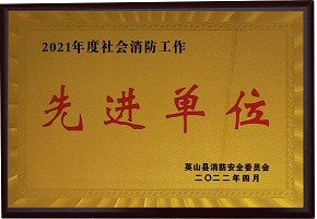 2021年度社会消防工作先进单位